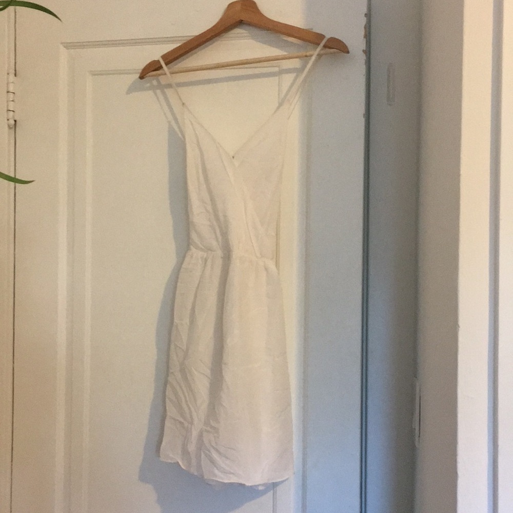 Alice+Olivia white camisole dress
